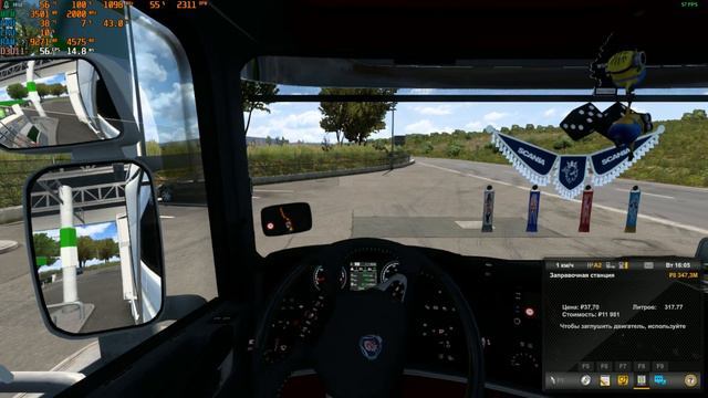 Катаем сборку карт ETS2 1.49 Promods-Russian смотреть онлайн