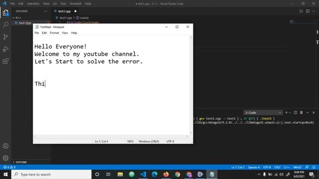 Collect2. exe: error: ID returned 1 exit status / PROBLEM SOLVED| VS Code C++ Installation Problem смотреть онлайн