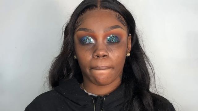 Smokey Glitter Glam ✨?X Explain Step-by-step  #makeuptutorial