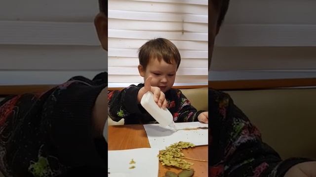 Аппликация из сухих листьев смотреть онлайн