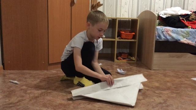 Гигантский корабль из бумаги || Поделка корабль смотреть онлайн