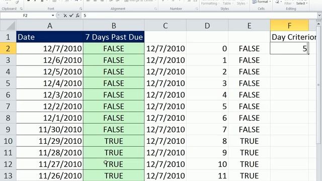 Excel Magic Trick 750: 7 Days Past Due Conditional Formatting & Logical Formula смотреть онлайн