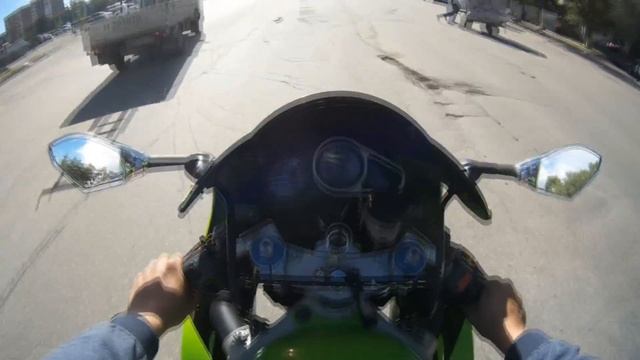 Первая поездка на Kawasaki