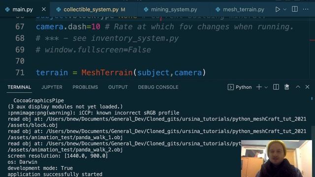 Python Minecraft with Ursina: displaying text and stacking blocks on inventory - part 20 смотреть онлайн