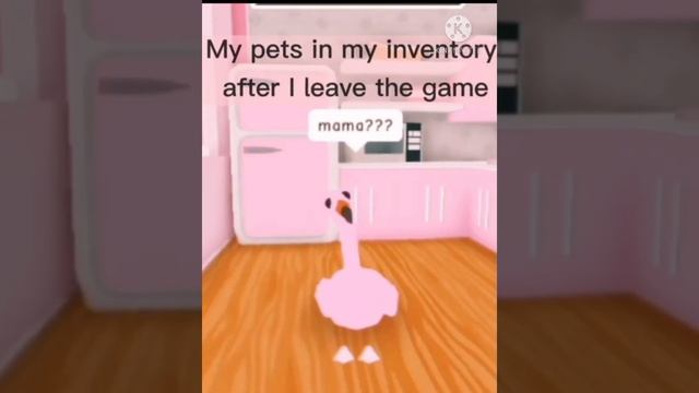 My Pets In My Inventory After I Leave The Game || Adopt Me Trend~2020 смотреть онлайн
