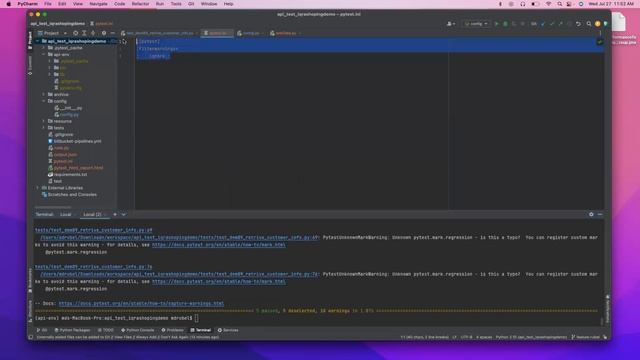Tutorial#23 PytestUnknownMarkWarning|How to capture warnings| python tutorial | python for beginner смотреть онлайн
