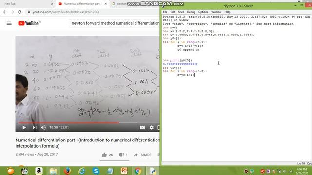 Numerical differentiation in python newtons difference method смотреть онлайн