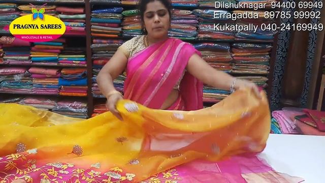 #Episode 373 Part 1 Party Wear Rajasthani Sarees - 4128/- Only PRAGNYA SAREES | Ph:9440069949