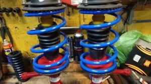 замена передних стоек ваз 2114