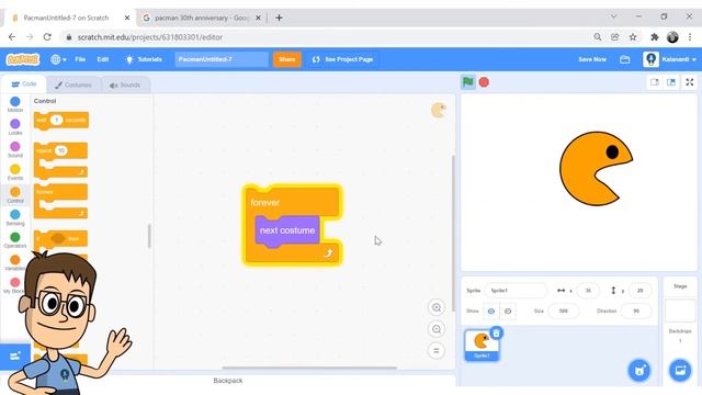 Belajar Coding - Membuat Game Pacman di Scratch 3.0 (Part 1) смотреть онлайн