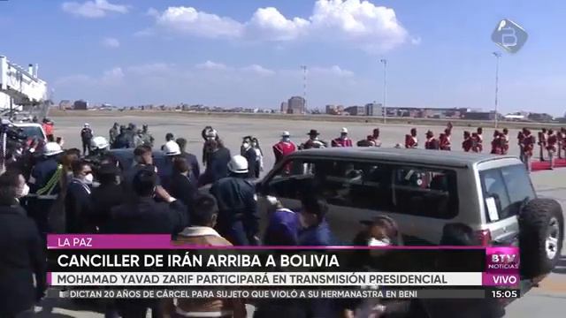 CANCILLER DE IRÁN, MOHAMMAD JAVAD ZARIF, ARRIBA A BOLIVIA PARA LA POSESIÓN DE LUIS ARCE смотреть онлайн