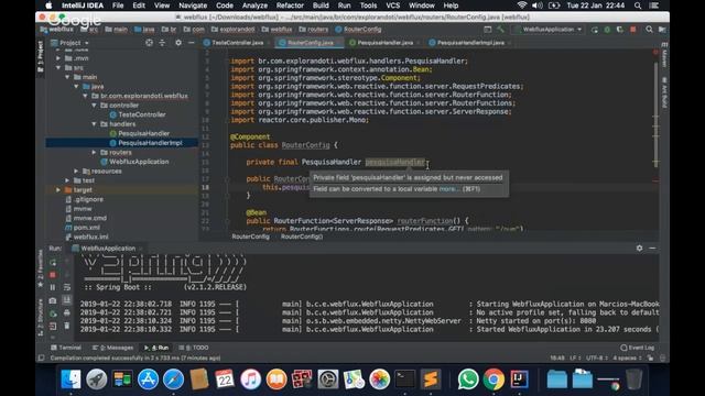 Live #21 - Stream de dados com Spring WebFlux e Angular. смотреть онлайн