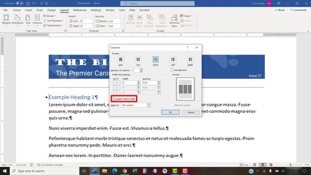 How to Create Newspaper-Style Columns in Microsoft Word смотреть онлайн