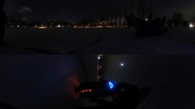 Видео 360! №5 Вечерние покатушки на ватрушках, квадриках и моноколесе! смотреть онлайн