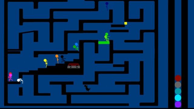 Stickman Maze Survival Game- - Google Chrome's Dinosaur - Algodoo sTICKMAN - marble race смотреть онлайн