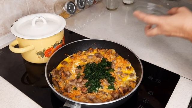 Куриные сердечки тушёные в молоке. смотреть онлайн