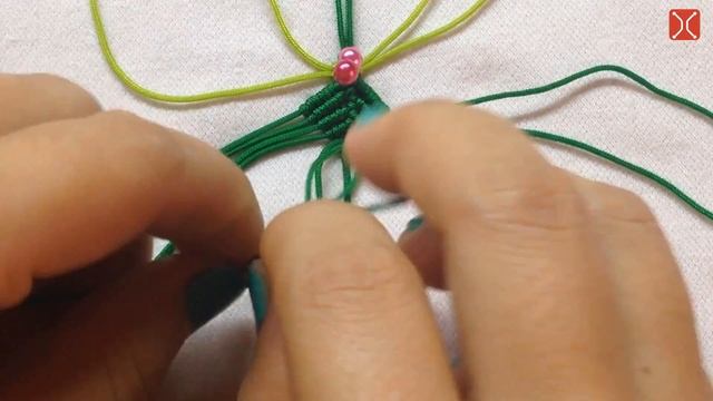 Macrame tutorial: four leaf clover key chain - Simple, easy and lucky ??? смотреть онлайн