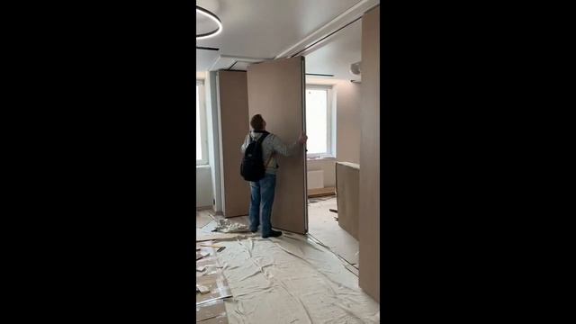 Трансформируемая перегородка в квартире Химки смотреть онлайн