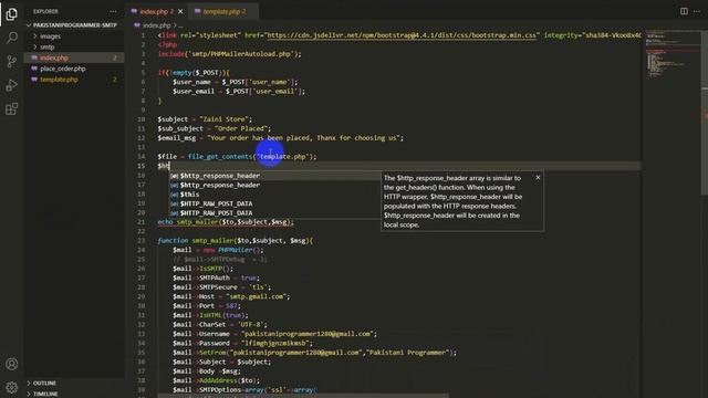 Send Email Using PhpMailer From Localhost With Dynamic Data including source code(Part#2) смотреть онлайн