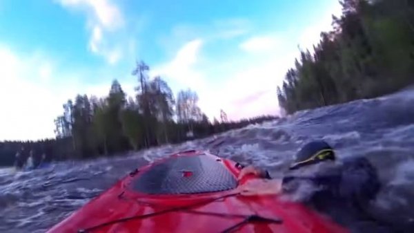 Finland whitewater SUPing