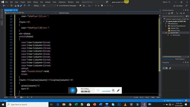 Tic Tac Toe Game Project In C++ |Tic Tac Toe Game Code |tic Tac Toe 2 Player | C Program For Tic Ta