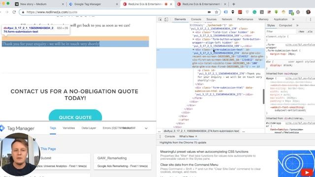 How to Track Squarespace form submissions with Google Tag Manager (and Google Analytics) смотреть онлайн
