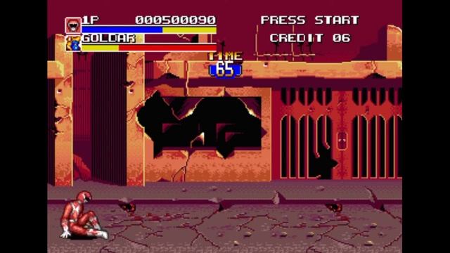 Sega Mega Drive 2 (Smd) 16-bit Mighty Morphin Power Rangers The Movie Stage 5