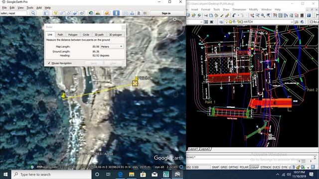 INSERTING GOOGLE EARTH IMAGE TO AUTOCAD смотреть онлайн