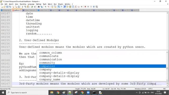 Python module_Part1 || Mr. Narayana || Narayana Tech House || 9010607010 смотреть онлайн