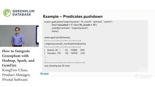 How to Integrate Greenplum with Hadoop, Spark, and GemFire смотреть онлайн