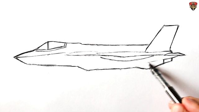 How to draw a Fighter Jet F-35 смотреть онлайн