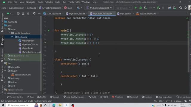 How to use Custom or Secondary constructor in Kotlin Android Studio смотреть онлайн