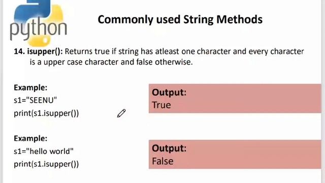 Python #16 | String Methods | Membership in String| ord and chr смотреть онлайн