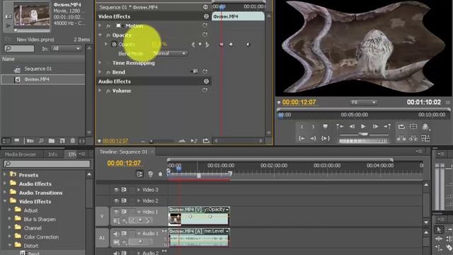 Динамические Эффекты и Работа с Ключевыми Кадрами в Adobe Premiere Pro смотреть онлайн