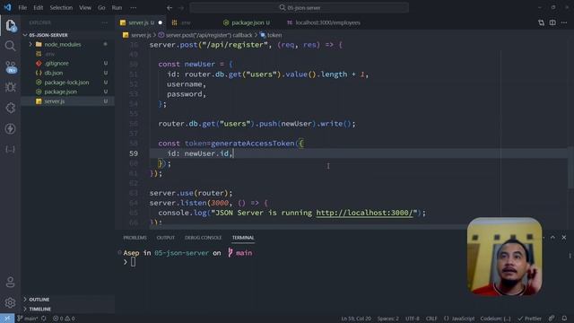 JSON SERVER DENGAN JWT AUTHENTICATION смотреть онлайн