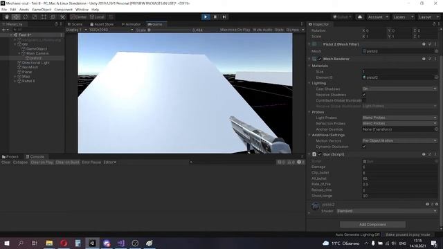 Unity: Парадигмы ООП, реализация стрельбы смотреть онлайн