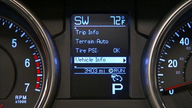 2013 Jeep Grand Cherokee | Vehicle Information Center (EVIC) смотреть онлайн