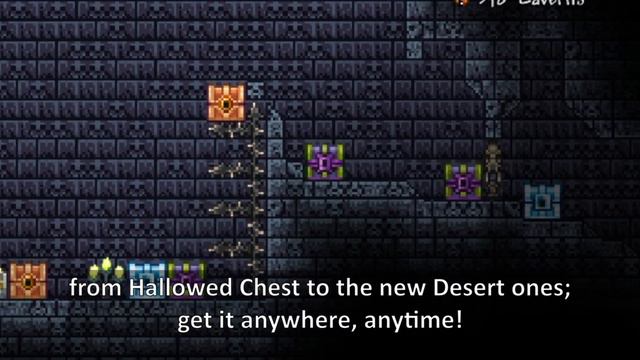 Terraria world with 100 Biome Chests ─ This mod breaks the Dungeon by placing a bunch of treasures. смотреть онлайн