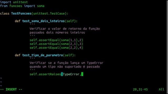 Python orientado a testes #3 - Testar o tipo dos parâmetros passados à função em python (Parte 1) смотреть онлайн