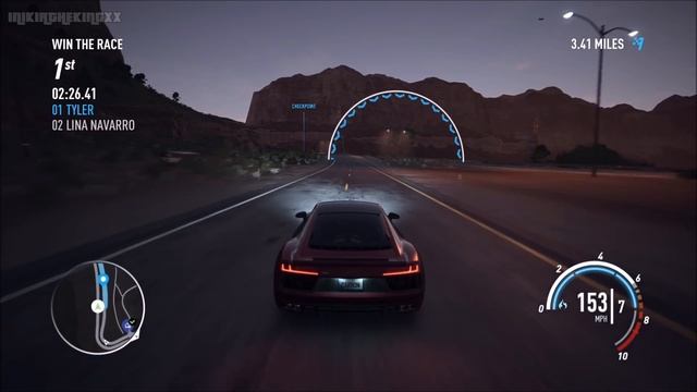 Beating Lina Navarro with the Audi R8 V10 Plus (DARIUS) - Need for Speed: Payback смотреть онлайн