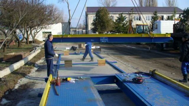 Монтаж автомобильных весов ВСА-Р60000-18 в Крыму смотреть онлайн