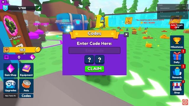ALL SECRET OP *TANK* UPDATE CODES In Roblox Base Battles Codes! смотреть онлайн