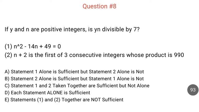 GMAT Quant Practice Questions - Divisibility, Multiples, Factors, and Primes Problems on the GMAT смотреть онлайн