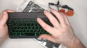 Клавиатура с подсветкой беспроводные для телефона планшетов с bluetooth