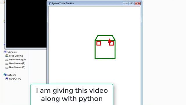 Python programming | Making a house graphic | смотреть онлайн