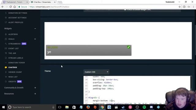 Editing a Twitch Chatbox with streamlabs Custom CSS смотреть онлайн