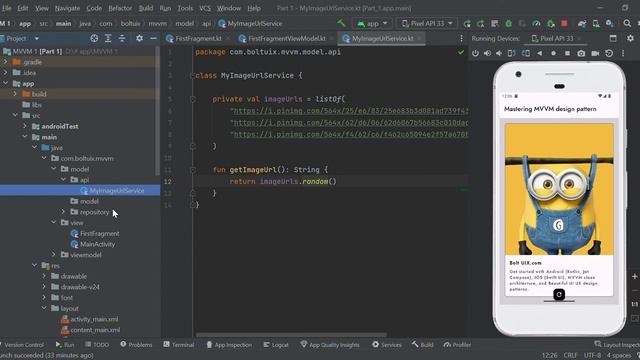 Simple MVVM project to load image using Picasso library смотреть онлайн