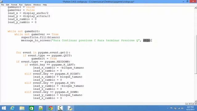 Desarrollando Juegos en Python con Pygame - Agregando Un Menu - 13 смотреть онлайн
