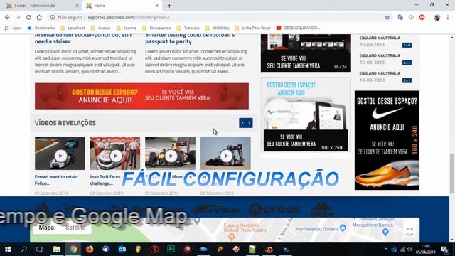Modelo de Site Esportivo em Plataforma CMS Joomla 3x смотреть онлайн