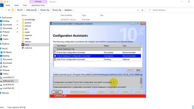 How to install oracle 10g. смотреть онлайн